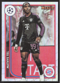 Mathys Tel, Kartička, Topps Merlin Chrome UEFA Club Competitions 2023-24, Refractor