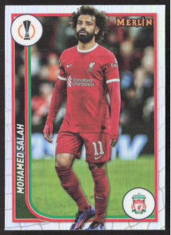 Mohamed Salah, Kartička, Topps Merlin Chrome UEFA Club Competitions 2023-24, Refractor