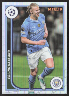 Erling Haaland, Kartička, Topps Merlin Chrome UEFA Club Competitions 2023-24, Refractor