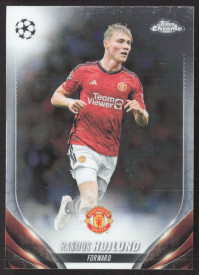 Rasmus Højlund, Kartička, Topps Chrome UEFA Club Competitions 2023-24, BASE