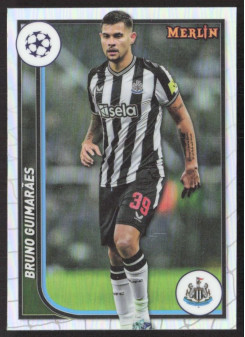 Bruno Guimaraes, Kartička, Topps Merlin Chrome UEFA Club Competitions 2023-24, Refractor
