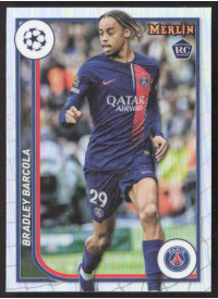 Bradley Barcola, Kartička, Topps Merlin Chrome UEFA Club Competitions 2023-24, Refractor
