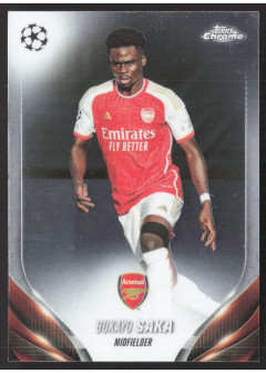 Bukayo Saka, Kartička, Topps Chrome UEFA Club Competitions 2023-24, BASE