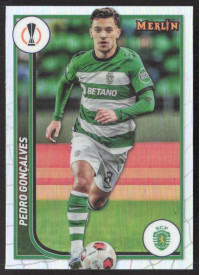 Pedro Goncalves, Kartička, Topps Merlin Chrome UEFA Club Competitions 2023-24, Refractor