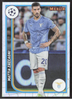 Mattia Zaccagni, Kartička, Topps Merlin Chrome UEFA Club Competitions 2023-24, Refractor