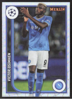 Victor Osimhen, Kartička, Topps Merlin Chrome UEFA Club Competitions 2023-24, Refractor