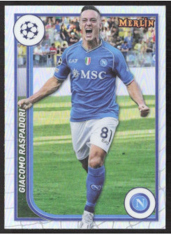 Giacomo Raspadori, Kartička, Topps Merlin Chrome UEFA Club Competitions 2023-24, Refractor