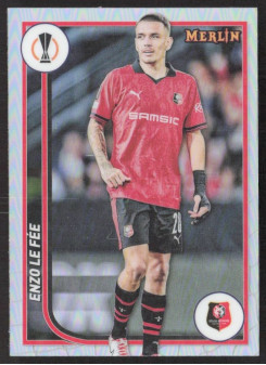 Enzo Le Fee, Kartička, Topps Merlin Chrome UEFA Club Competitions 2023-24, Refractor