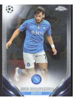 Khvicha Kvaratskhelia, Kartička, Topps Chrome UEFA Club Competitions 2023-24, BASE