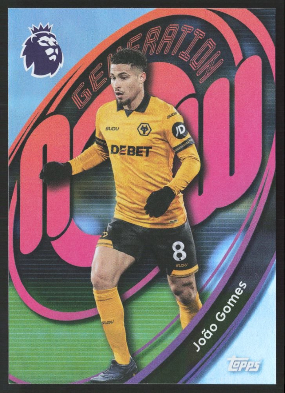 João Gomes, Card, Topps Premier League Debute Edition 2026, INSERT