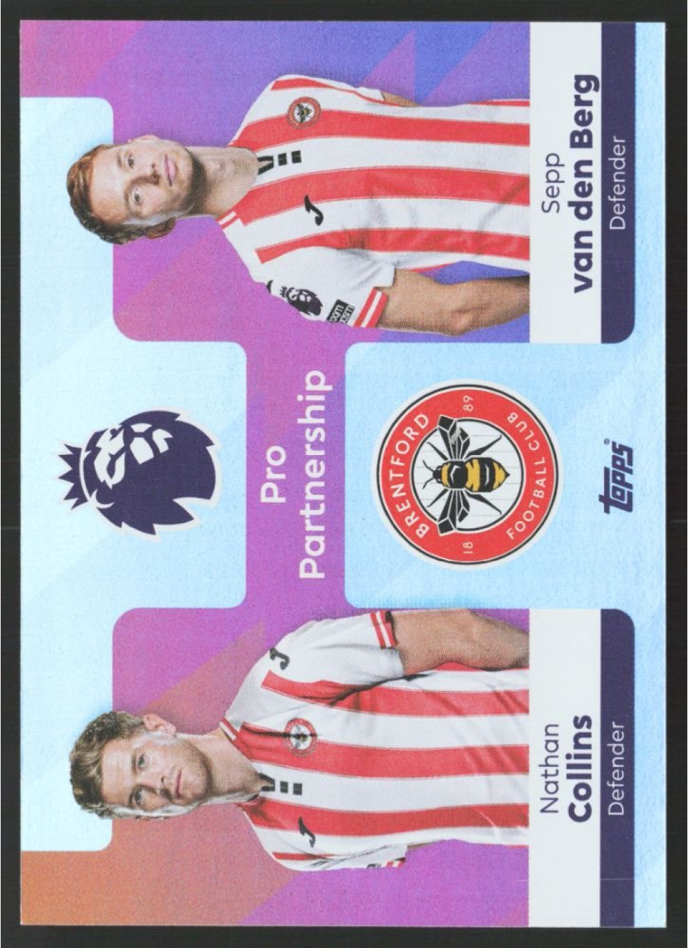 Nathan Collins / Sepp van den Berg, Card, Topps Premier League Debute Edition 2026, INSERT