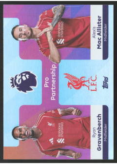 Ryan Gravenberch / Alexis Mac Allister, Kartička, Topps Premier League Debute Edition 2026, INSERT