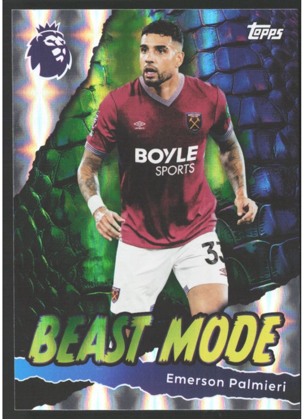 Emerson Palmieri, Card, Topps Premier League Debute Edition 2026, INSERT
