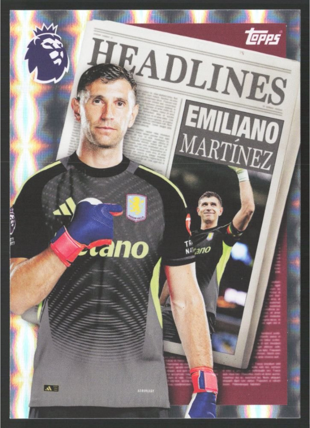 Emiliano Martínez, Card, Topps Premier League Debute Edition 2026, INSERT