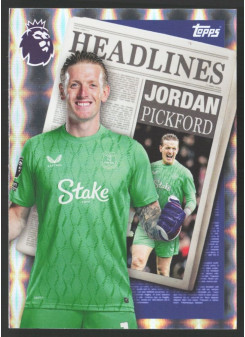 Jordan Pickford, Kartička, Topps Premier League Debute Edition 2026, INSERT