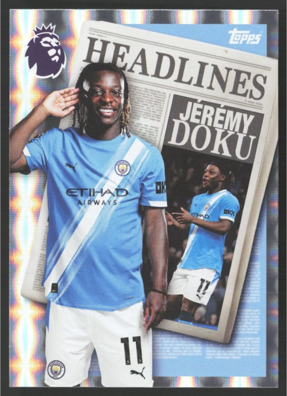 Jérémy Doku, Card, Topps Premier League Debute Edition 2026, INSERT