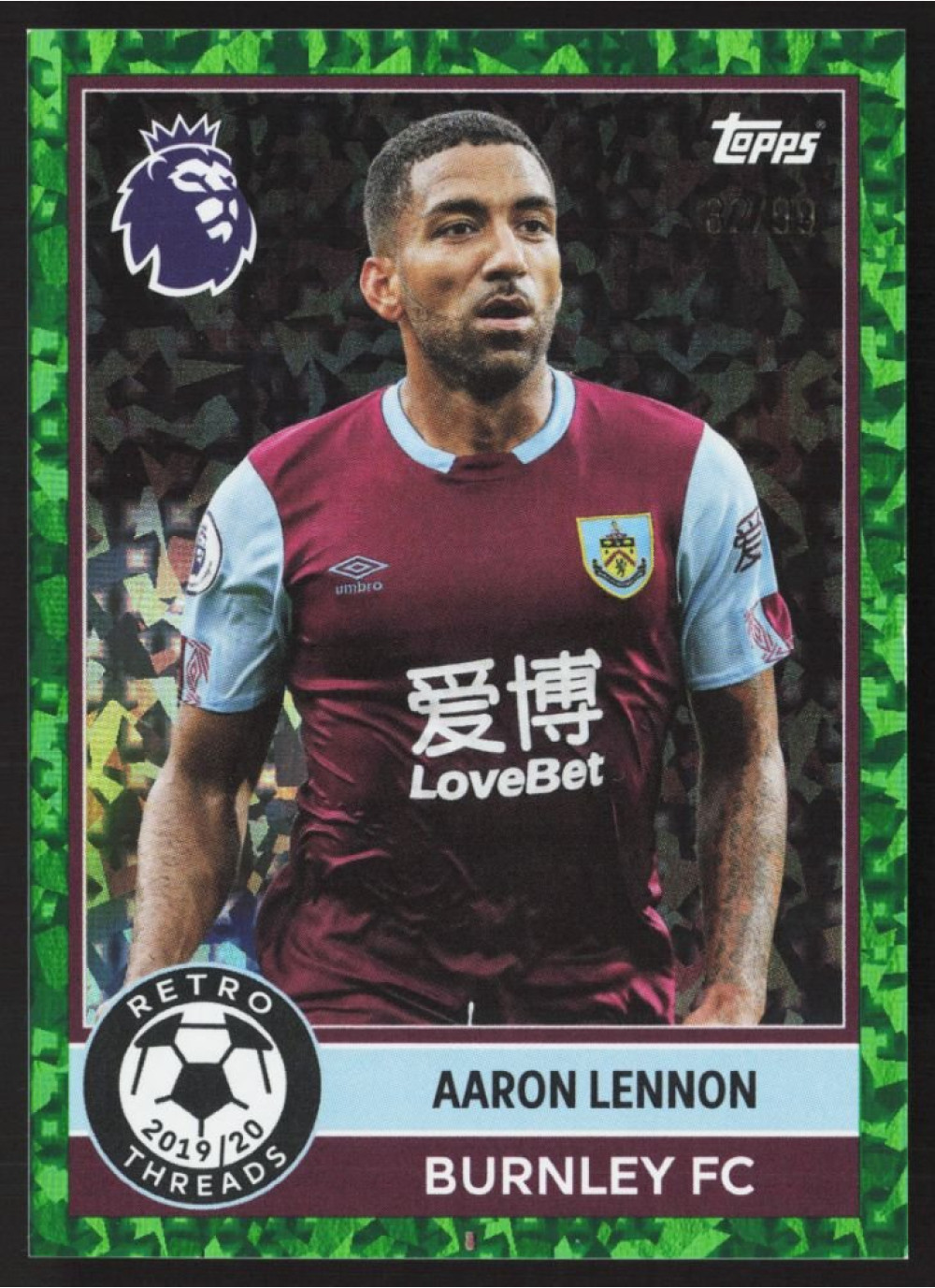 Aaron Lennon, Card, Topps Premier League Debute Edition 2026, LIMIT