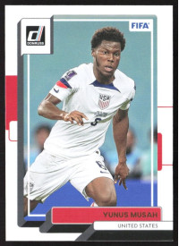 Yunus Musah, Kartička, 2022-23 Panini Donruss Soccer, BASE