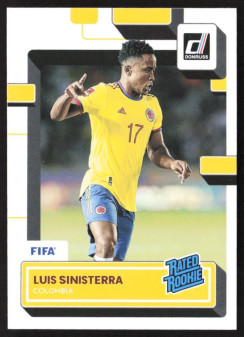 Luis Sinisterra, Kartička, 2022-23 Panini Donruss Soccer, BASE