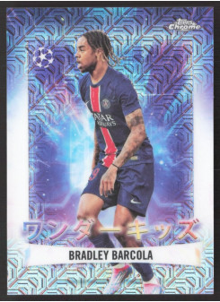 Bradley Barcola, Kartička, Topps Chrome UEFA Club Competitions 2024-2025, China Mojo