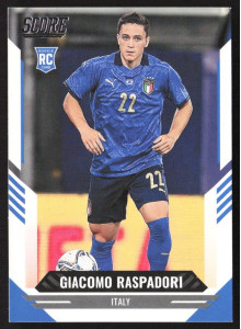 Giacomo Raspadori, Card, Panini Score FIFA Soccer 2021-22, BASE