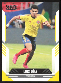 Luis Diaz, Kartička, Panini Score FIFA Soccer 2021-22, BASE