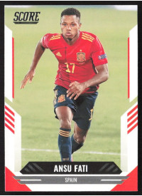 Ansu Fati, Kartička, Panini Score FIFA Soccer 2021-22, BASE