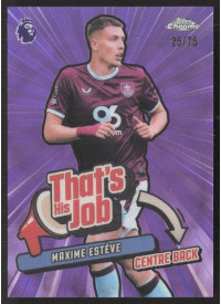 Maxime Estève, Kartička, 2025-26 Topps Chrome Premier League, INSERT Maxime Estève, Kartička, 2025-26 Topps Chrome Premier League, INSERT