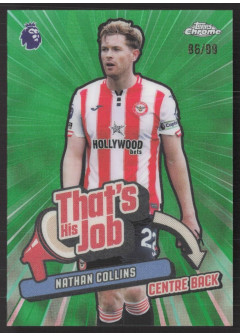Nathan Collins, Kartička, 2025-26 Topps Chrome Premier League, INSERT