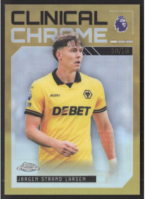 Jørgen Strand Larsen, Card, 2025-26 Topps Chrome Premier League, INSERT