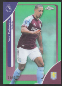 Youri Tielemans, Kartička, 2025-26 Topps Chrome Premier League, LIMIT Youri Tielemans, Kartička, 2025-26 Topps Chrome Premier League, LIMIT