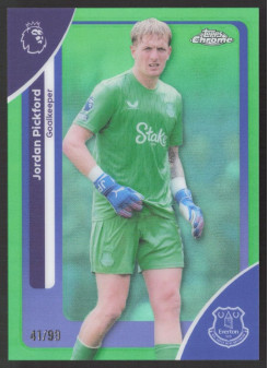 Jordan Pickford, Kartička, 2025-26 Topps Chrome Premier League, LIMIT