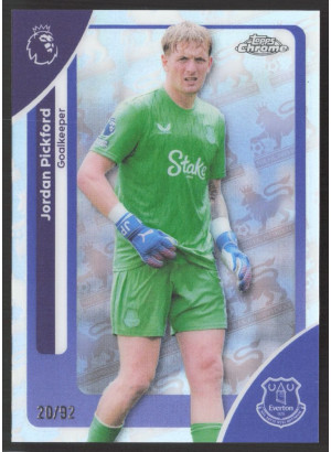 Jordan Pickford, Kartička, 2025-26 Topps Chrome Premier League, LIMIT