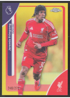 Jeremie Frimpong, Kartička, 2025-26 Topps Chrome Premier League, LIMIT