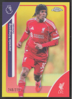 Jeremie Frimpong, Kartička, 2025-26 Topps Chrome Premier League, LIMIT
