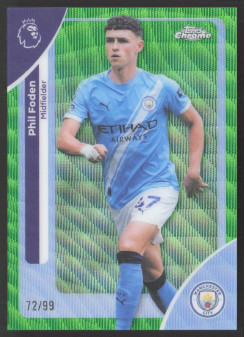 Phil Foden, Kartička, 2025-26 Topps Chrome Premier League, LIMIT