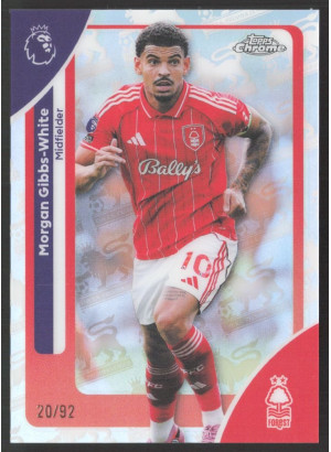 Morgan Gibbs-White, Card, 2025-26 Topps Chrome Premier League, LIMIT
