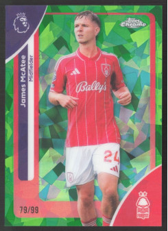 James McAtee, Kartička, 2025-26 Topps Chrome Premier League, LIMIT