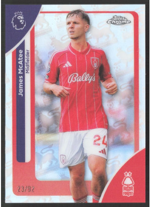 James McAtee, Card, 2025-26 Topps Chrome Premier League, LIMIT