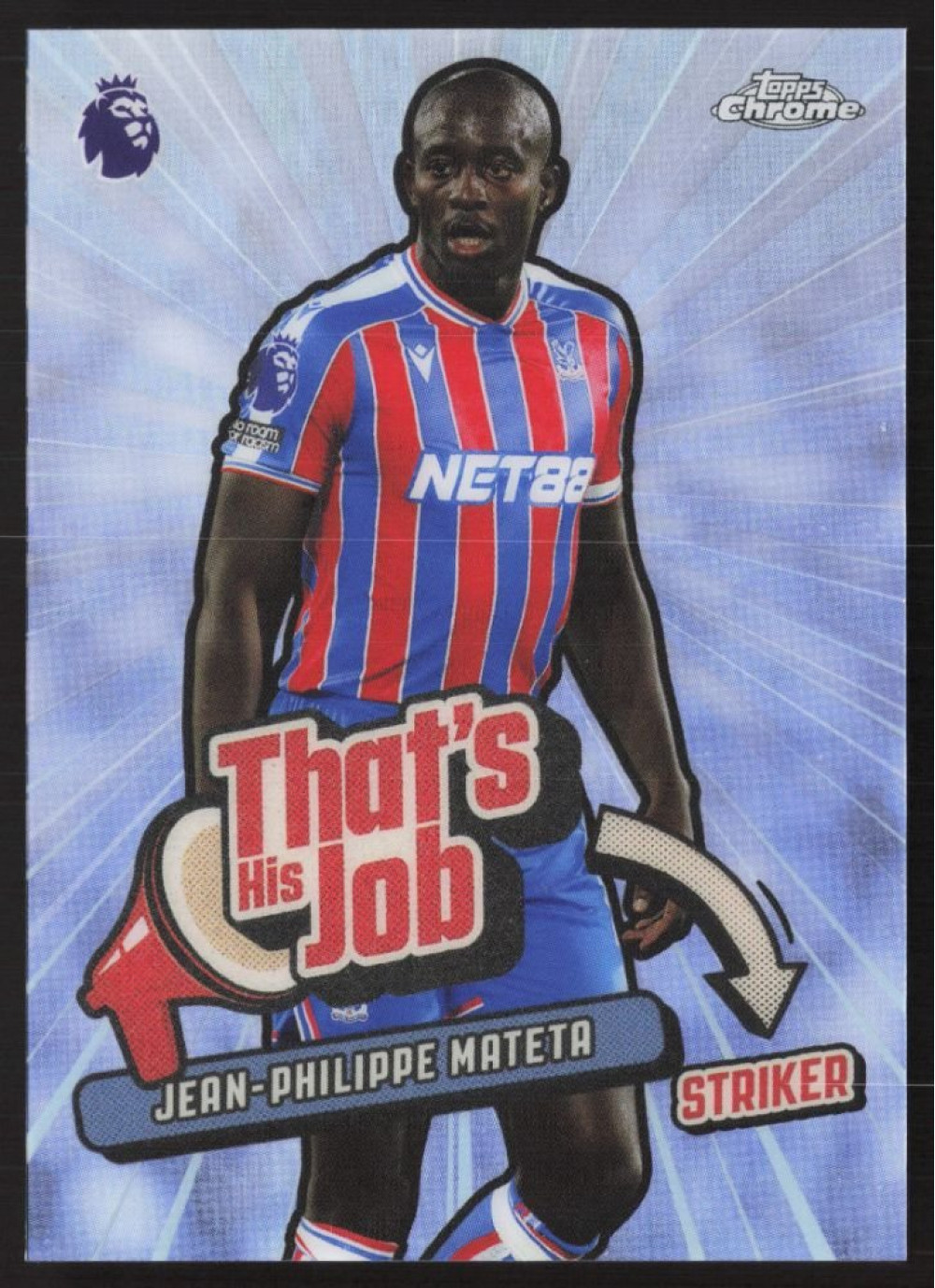 Jean-Philippe Mateta, Card, 2025-26 Topps Chrome Premier League, INSERT