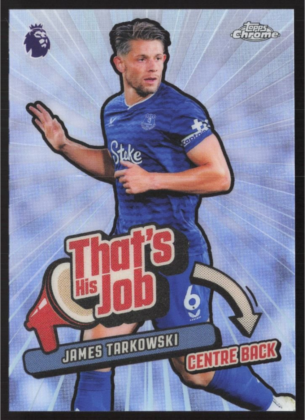 James Tarkowski, Card, 2025-26 Topps Chrome Premier League, INSERT