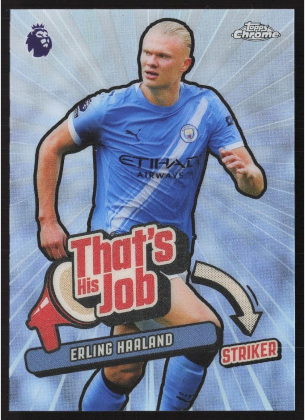 Erling Haaland, Card, 2025-26 Topps Chrome Premier League, INSERT