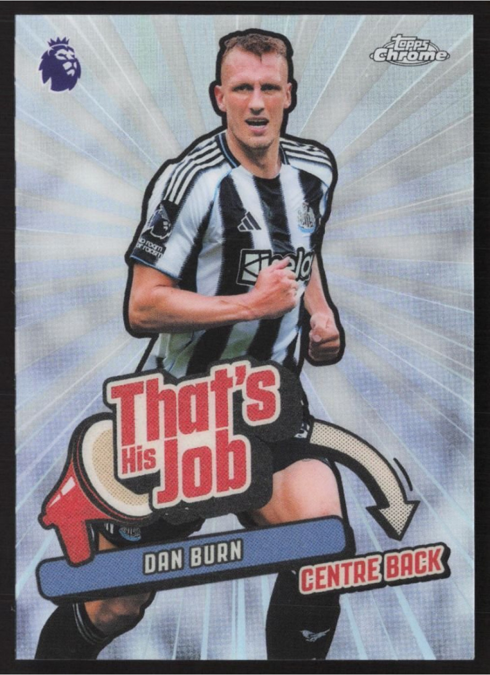 Dan Burn, Card, 2025-26 Topps Chrome Premier League, INSERT