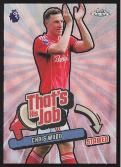 Chris Wood, Kartička, 2025-26 Topps Chrome Premier League, INSERT