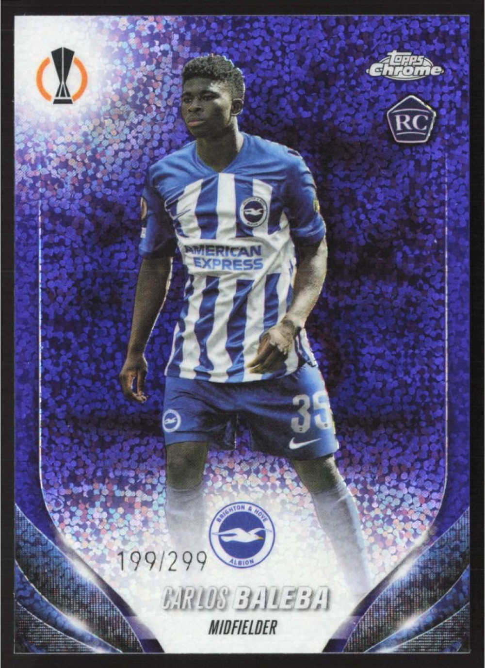 Carlos Baleba, Card, Topps Chrome UEFA Club Competitions 2023-24, LIMIT