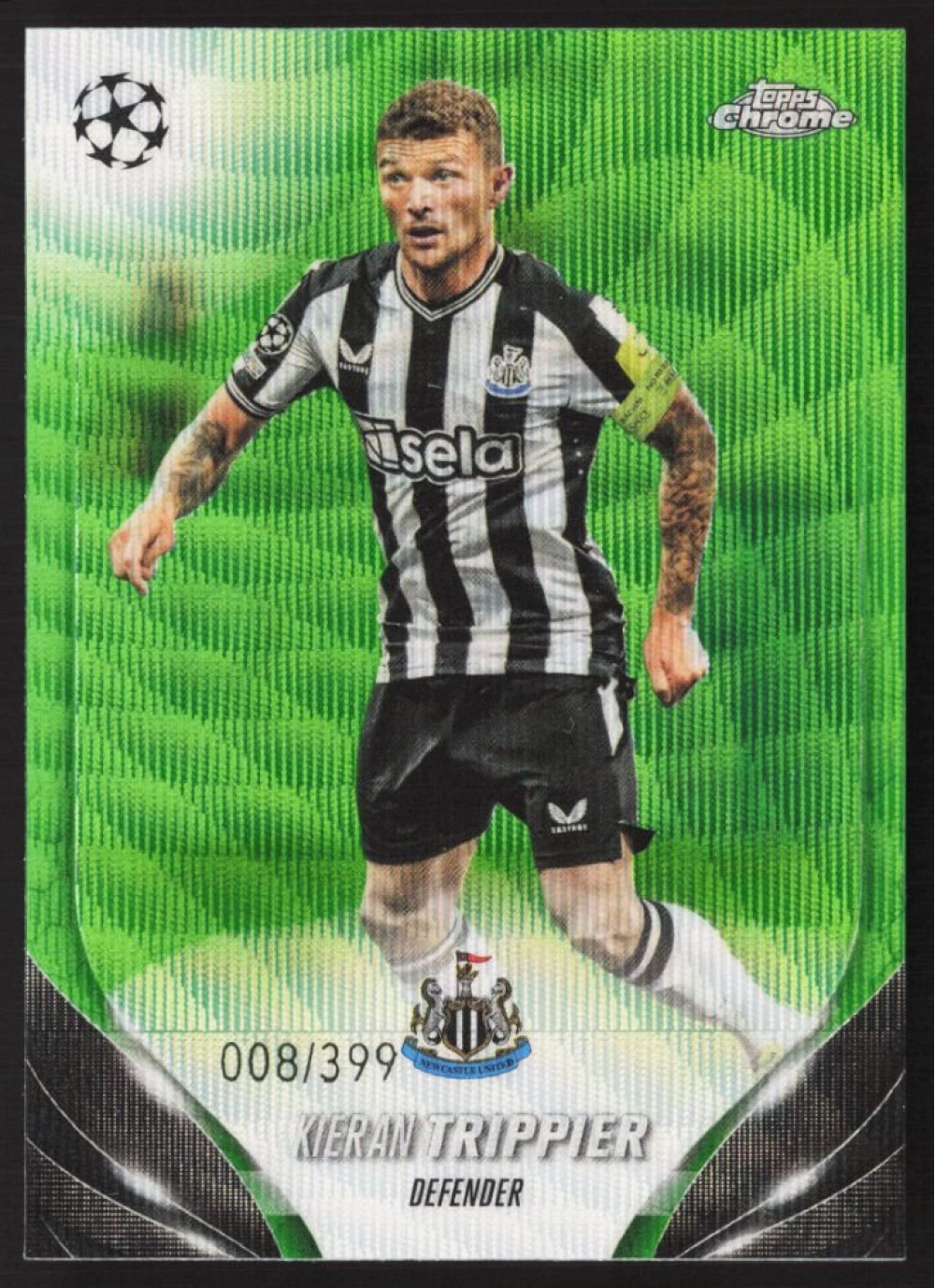Kieran Trippier, Card, Topps Chrome UEFA Club Competitions 2023-24, LIMIT