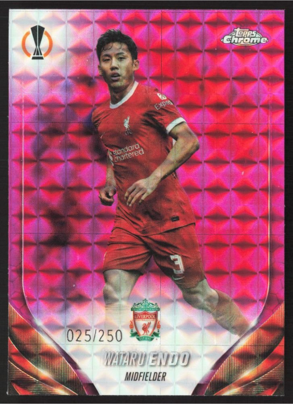 Wataru Endo, Card, Topps Chrome UEFA Club Competitions 2023-24, LIMIT