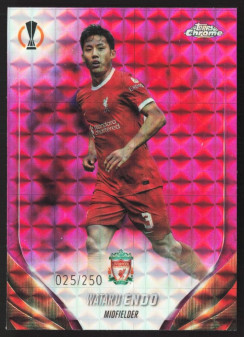 Wataru Endo, Card, Topps Chrome UEFA Club Competitions 2023-24, LIMIT