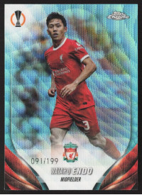 Wataru Endo, Kartička, Topps Chrome UEFA Club Competitions 2023-24, LIMIT
