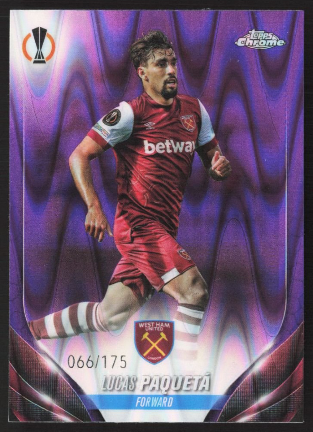 Lucas Paquetá, Kartička, Topps Chrome UEFA Club Competitions 2023-24, LIMIT